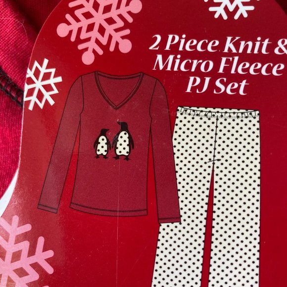 NWT - 2pc Knit/ Micro Fleece PJ Set - Picture 1 of 5
